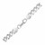 Classic Rhodium Plated Curb Bracelet in Sterling Silver (8.40 mm)