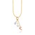 Sea Life Drop Pendant Necklace in 14K Tri-Color Gold