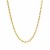Solid Diamond Cut Rope Chain in 10k Yellow Gold (2.75mm)