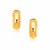 Medium Wide Hoop Earrings in 14k Yellow Gold