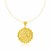 Round Twisted Style Pendant in 14k Yellow Gold