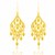 Lace Style Cascading Earrings in 14k Yellow Gold