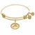 Expandable Yellow Tone Brass Bangle with Shooting Star Make A Wish Symbol