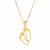 14k Yellow Gold with Footprints Pendant