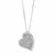 Heart Pendant with Cubic Zirconia in Sterling Silver