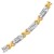 Fancy X Line Bracelet in 14k Two-Tone Gold (4.80 mm)