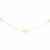 Satin Ring Station Long Necklace in 14k Yellow Gold