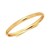 Diamond Cut Dome Childrens Bangle in 14k Yellow Gold (5.50 mm)