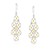 Cluster Pear Shape Beaded Earrings in 14k Yellow Gold & Sterling Silver