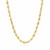Solid Diamond Cut Rope Chain in 10k Yellow Gold (4.00 mm)
