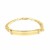 14k Yellow Gold 8 1/2 inch Mens Curb Chain ID Bracelet (8.30 mm)