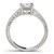 14k White Gold Antique Style Pronged Princess Cut Diamond Engagement Ring (1 1/8 cttw)