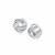 Medium Rosette Love Knot Stud Earrings in 14K White Gold