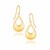 Teardrop Dangle Earrings in 14K Yellow Gold