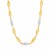 14k Yellow Gold and Diamond Marquise Motif Necklace (1/5 cttw)