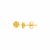 Tiny Love Knot Style Stud Earrings in 14k Yellow Gold