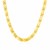14k Yellow Gold Mens Polished Abstract Link Necklace
