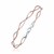 Double Strand  Spiral Mirror Spring Bracelet in 14K White and Rose Gold
