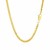 Solid Diamond Cut Round Franco Chain in 14k Yellow Gold (3.10 mm)