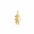 14k Yellow Gold Mini Girl Charm