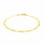 Link Figaro Bracelet in 10k Yellow Gold  (2.60 mm)
