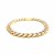 14k Two Tone Gold 8 1/4 inch Curb Chain Bracelet with White Pave (9.50 mm)