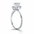 Diamond Halo Cathedral Engagement Ring Mounting in 14k White Gold