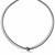 Multi Strand Wheat Chain Knot Style Necklace in Rhodium and Ruthenium Plated Sterling Silver