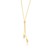 Teardrop Lariat Necklace in 14k Yellow Gold