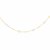 Long Textured Chain Necklace with Oval Stations in 14K Two-Tone Gold