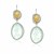 Diamond Accented Glass Cameo and Citrine Earrings in Sterling Silver