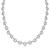 Cable Style Round Chain Link Necklace in Sterling Silver