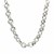Cable Style Round Chain Link Necklace in Sterling Silver