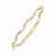 Multi Strand Spiral Mirror Spring Bracelet in 14K Two-Tone Gold