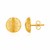 14k Yellow Gold Post Earrings with Diamond Cut Line Pattern