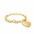 Toggle Heart Bracelet in 14k Yellow Gold