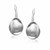 Hammered Style Teardrop Earrings in Sterling Silver