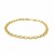 Round Link Charm Bracelet in 10k Yellow Gold (3.00 mm)