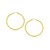 Classic Hoop Earrings in 14k Yellow Gold (3x25mm)