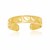 Marquis Texture Cuff Type Toe Ring in 14K Yellow Gold