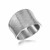 Concave Style Ring with Texture in Rhodium Plated Sterling Silver