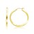 Diamond Cut Hoop Earrings in 14k Yellow Gold(2x35mm)