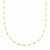 14k Yellow Gold High Polish Round Mirror Chain Station Necklace
