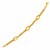 14k Yellow Gold Curved Oval Link and Multi-Strand Cable Chain Bracelet