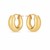 14k Yellow Gold Small Puffy Hoops