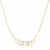 Sliding Lucky Ring Style Chain Necklace in 14k Tri-Color Gold