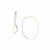 14k Two-Tone Gold Twist Multi-Textured Hoop Style Earrings