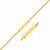 Classic Puffed Mariner Chain Childrens ID Bracelet in 14k Yellow Gold (3.30 mm)