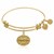 Expandable Yellow Tone Brass Bangle with Godmother Symbol