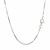Sterling Silver Rhodium Plated Octagonal Snake Chain (1.10 mm)